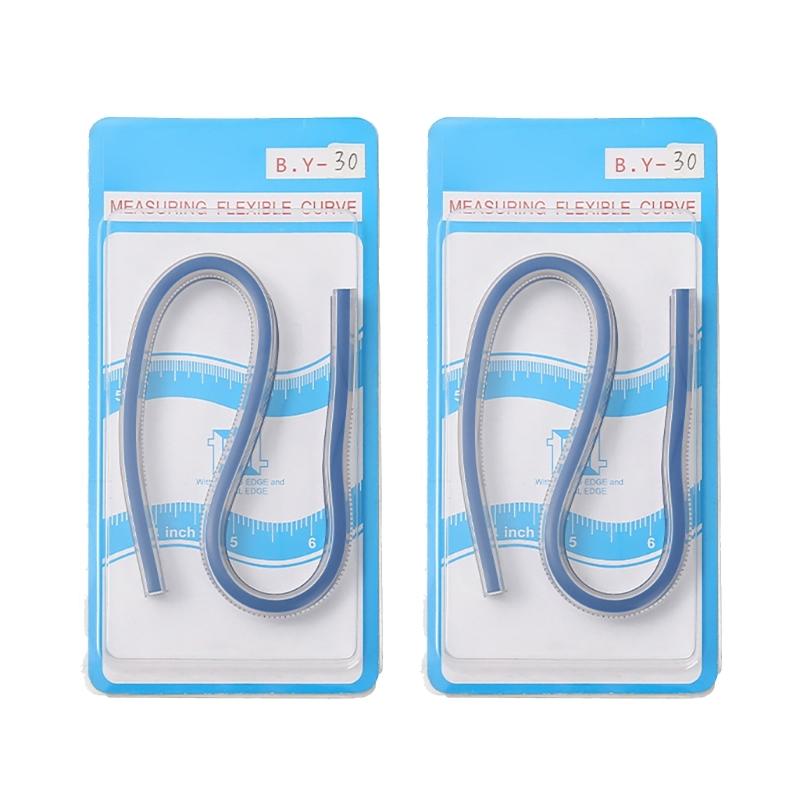 

2Pcs Flexible Measuring Tape Soft PVC Measuring Ruler Fashion Designing Ruler for Clothing Pattern Making Dressmaking