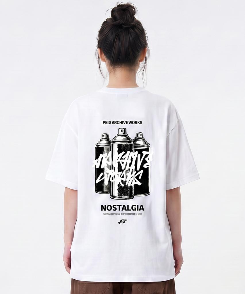 Peideu Pd Spray White Short Sleeve T-Shirt