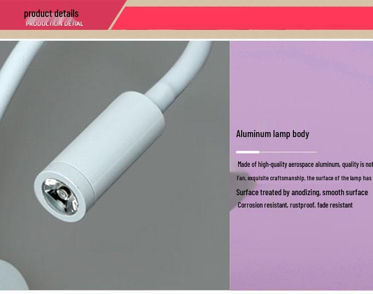 Flexible LED Spotlight: 1W/3W Wall Lamp for Clothing Store, Entrance, Painting, or Bedside Use