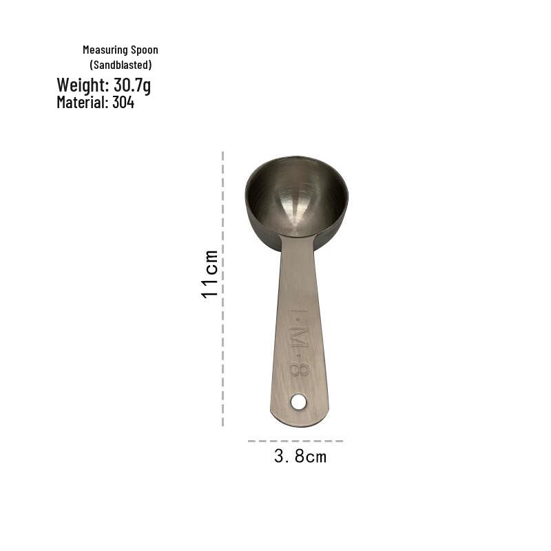 MDNG 4-Piece Stainless Steel Measuring Spoon Set with Scale