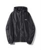 Dthirtyone Nylon Windbreaker Kapuzenjacke (Glänzend schwarz)