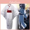 Demon Slayer Twelve Kizuki Rui Cosplay Costume Kimono With Cotton Blend Fabric