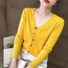 New ArriVals Open Run Women V Neck Long sleeVe Knit Cardigan Regular Fit Solid