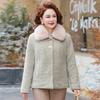 Mom's Winter Clothes New New Mink Fleece Jacket Top Medium and Old Women's Clothing Autumn and Winter Fleece Thickened Woolen