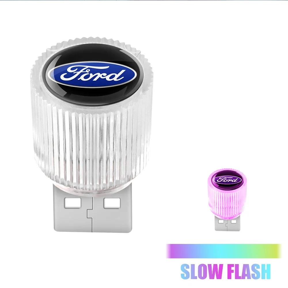 

Car Sticker Ford Car Mini USB LED Light Decorative Atmosphere Lamps Auto Portable Light For Ford ST FOCUS 2 3 Mondeo Fiesta Kuga