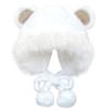 Furry Ear Flap Cap Thickened Plush Ear Muff Hat for Skiing Hiking Universal Lady Windproof Ushanka Hat for Cold Weather