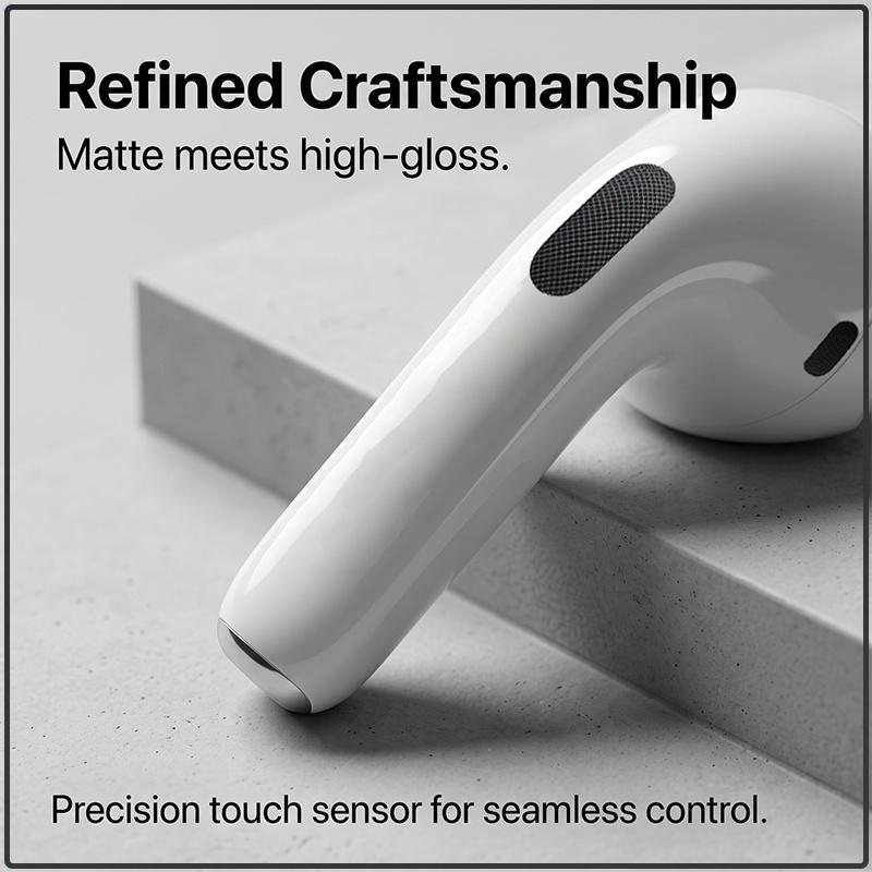 Kabellose TWS AirPods Pro 3 In-Ear-Kopfhörer Präzisions-Audio-Touch-Steuerung IPX4 Wasserdichtes Sport-Stereo-Headset für Mobiltelefon