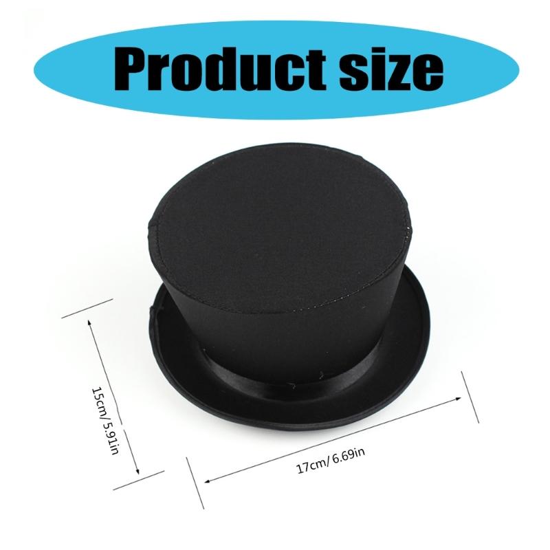 Eleganter Zaubererhut, Zylinderhut, Stirnband für Unisex, modisches Accessoire, stilvoller Panamahut für Damen