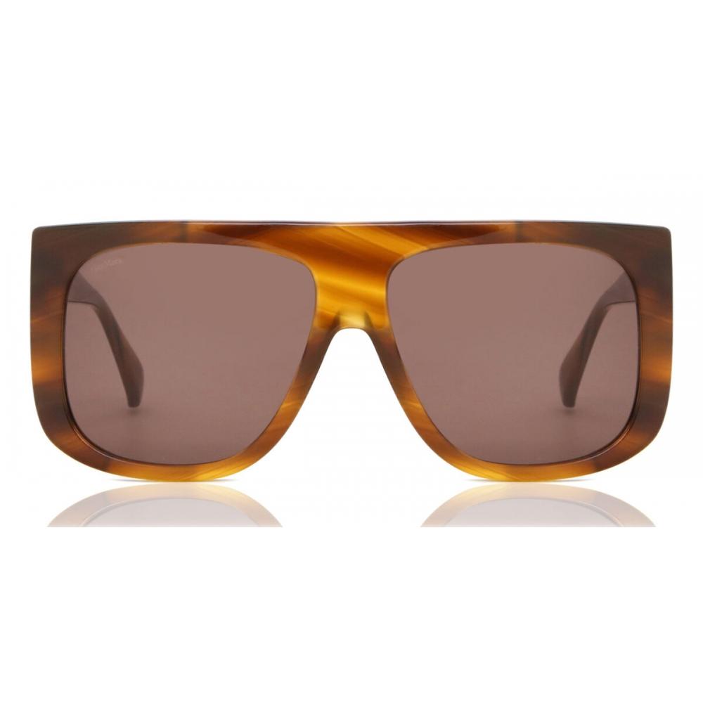 

Max Mara Mm0073 Eileen 50e Women Sunglasses Transparent Striped Brown/60-15-135