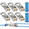 Retractable Tie Down Rope Tensioner Heavy Duty Rope Tightening Tool for Camping Boating Luggage Fastening
