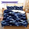 Camouflage Pattern Bedding Quilt Set Quilt Cover Pillowcase Home Decoration Gift (1 * duvet cover + 2 * pillowcase, without core)