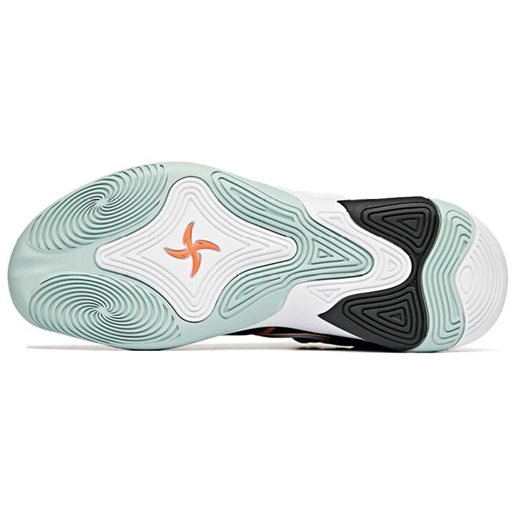 Anta Speedy Decision KT Thompson Cushioning Anti-Slip And Wear-Resistant Mid-Top Basketball Shoes Black Gray Green 112041612-7