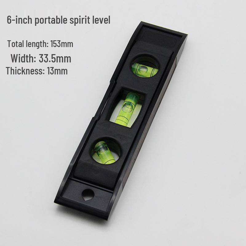 Compact 6/9-Inch Magnetic Multi-Angle Level Ruler