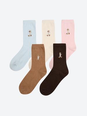 [Schuwer] Embroidered Sleep Socks HPAO5EFV06
