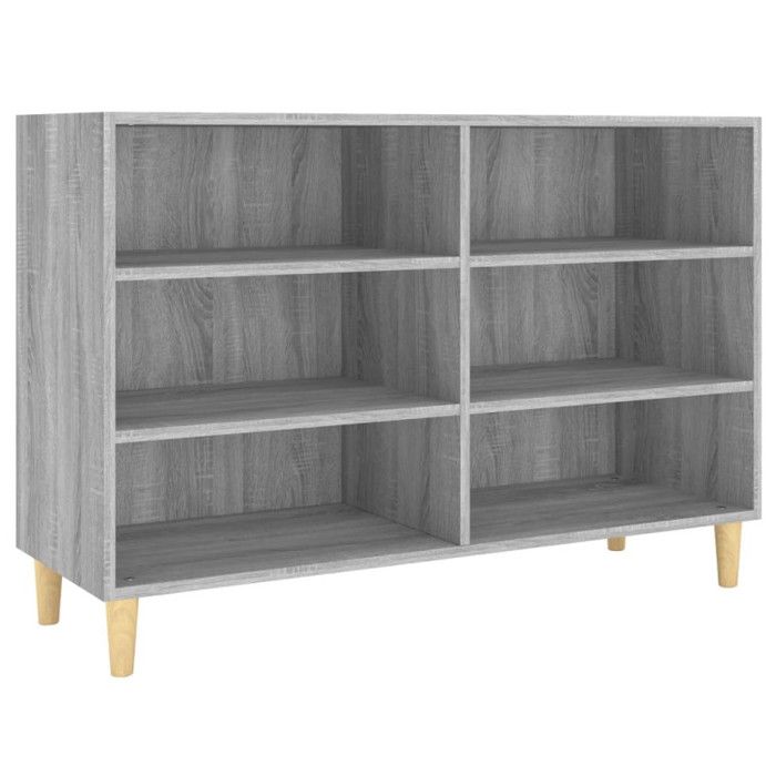 813183 vidaXL Buffet Sonoma gris 103,5x35x70 cm Aggloméré