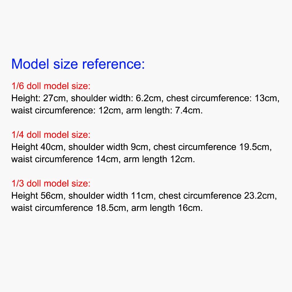 60/45/30cm Doll's Clothes Pink Clothing for 1/3 1/4 1/6 Bjd Doll Skirt+Hair Dress Up Toys Play House Doll Accessories,no Doll