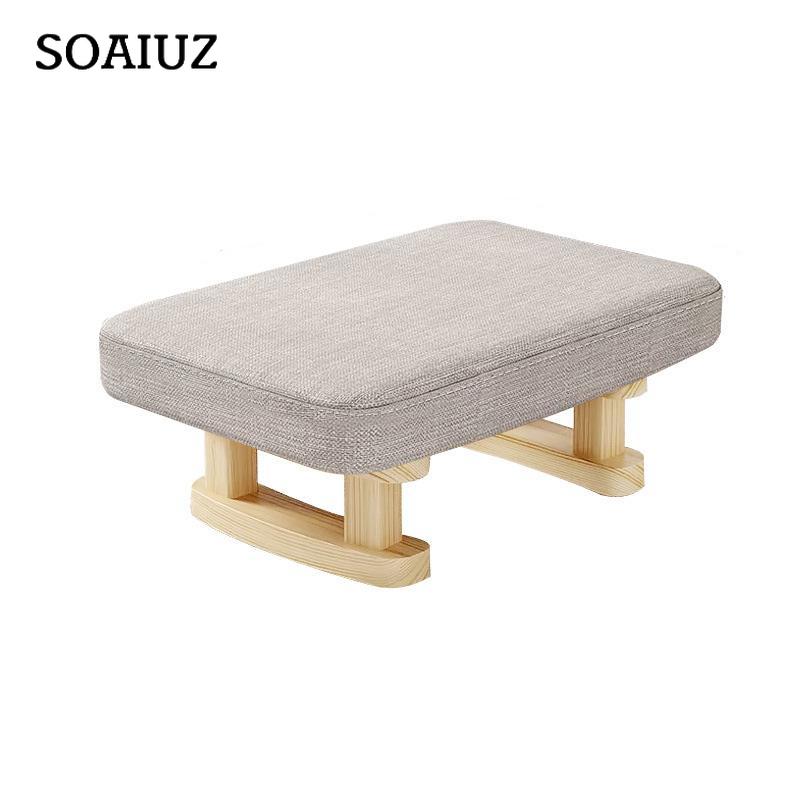 1Pc Creative Sofa Small Wood Living Room Chair Stool Foot Rest