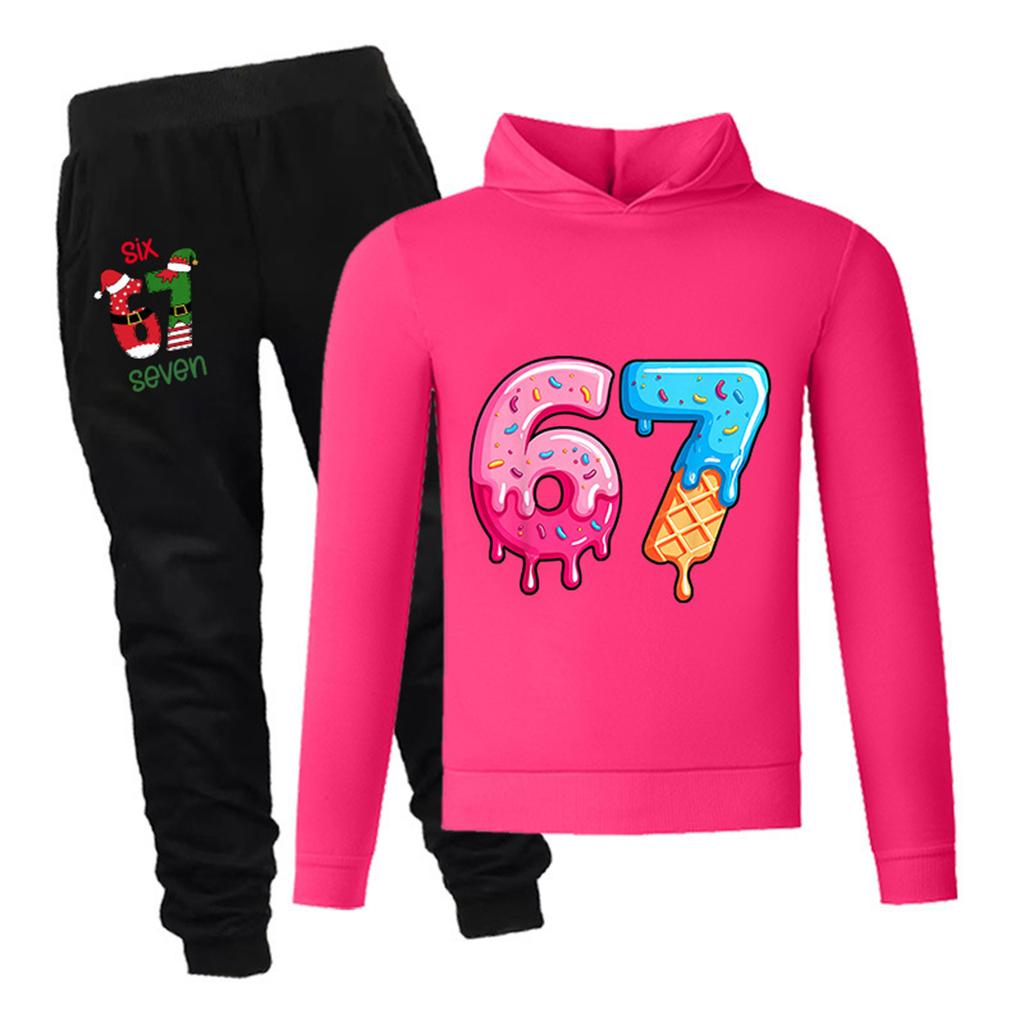 Set aus langärmeligem, locker sitzendem Kinderpullover mit Buchstabenprint