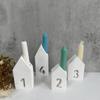 House Shaped Holder Molds, House Candlestick Molds for Candle Holder Gypsum Decorations Christmas Gift X3UC