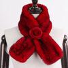 Winter Women Real Rex Rabbit Fur Scarf Natural Warm Soft Rex Rabbit Fur Muffler Lady Genuine Rex Rabbit Fur Scarves