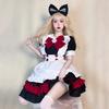 Halloween Dienstmädchen Kostüm Gothic Diablo Rot College Lolita Lolita Kleid