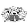 Metall 3D Puzzle Ufo DIY Handgemacht Weltraumforschung Raumschiff Montagemodell Puzzlespielzeug für Erwachsene Kinder