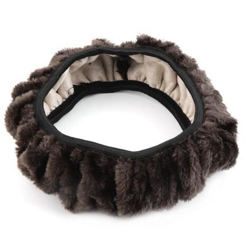Non-slip High Stretch Plush Steering  Wheel  Decorative  Covers Stable High Temperature Resistance
