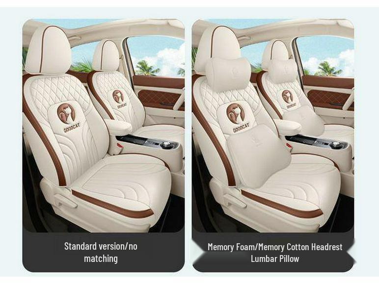 Applicable Purple ORA Good Cat Leather Seat Cover - All-Season, Breathable, Wear-Resistant, Full Wrap Design