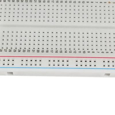 1 PEÇA Placa de Protótipo 400 Pontos de Conexão Sem Solda PCB Protótipo Universal Placa de Teste Bread Board Branco Transparente para Arduino