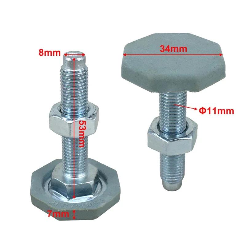 Alta Qualità ! 1 PZ Argento Per Lavatrice a Rulli Piedini Fissi Base Vite Bilanciamento Assorbimento Urti Antiscivolo Piedini