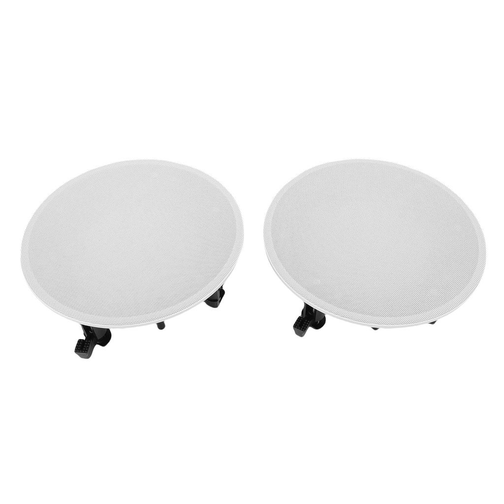 2 Set Ceiling Speaker Grille Cover Magnetic Metal Mesh Speaker Grille Protective Case for Supermarket