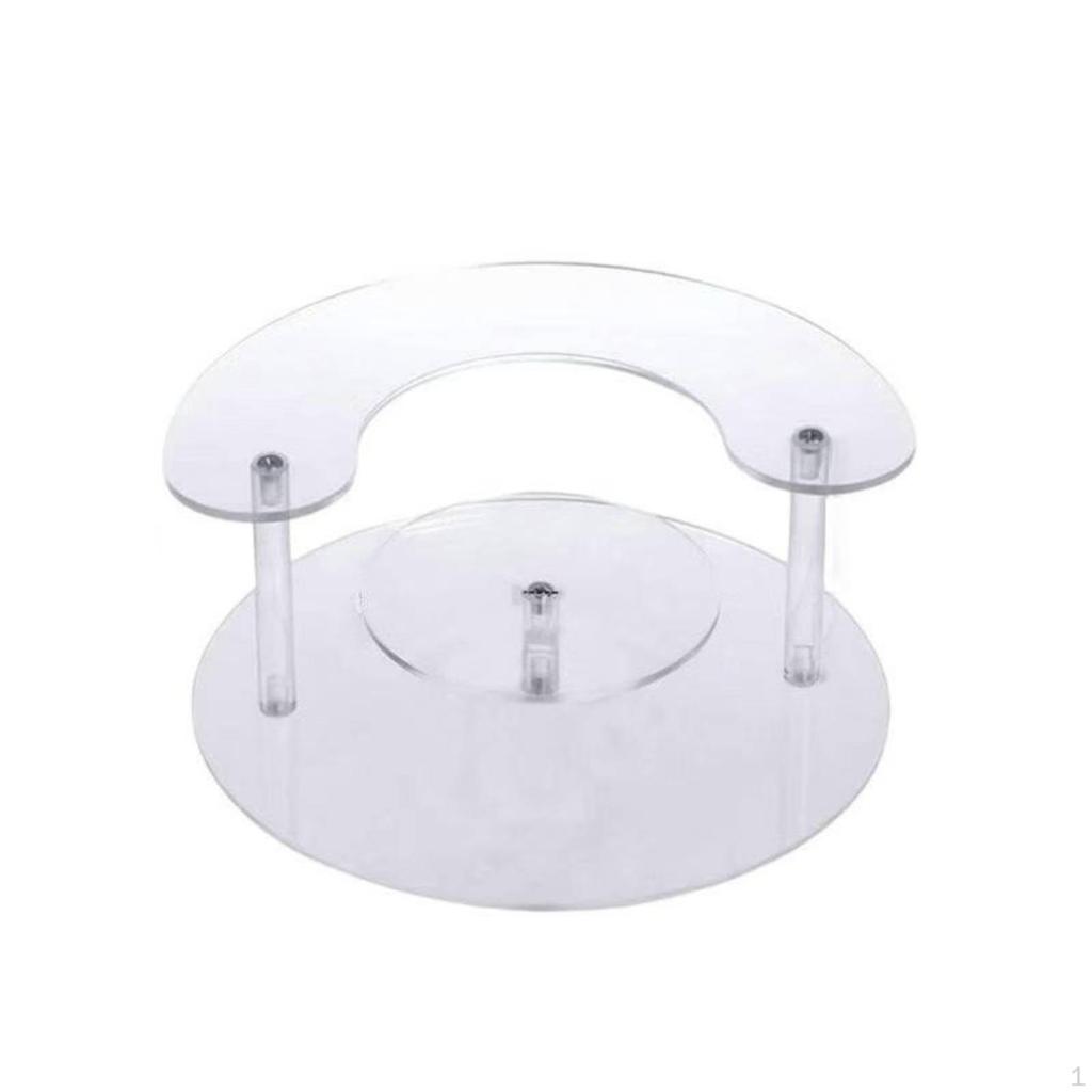 Transparent Perfume Display Rack MultiLayer Acrylic Tiered Stand Desktop Cosmetic Organizer