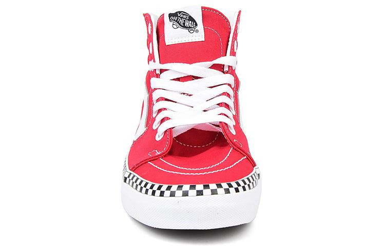 Vans SK8 Hi Check Foxing - Racing Red VN0A38GEVS5