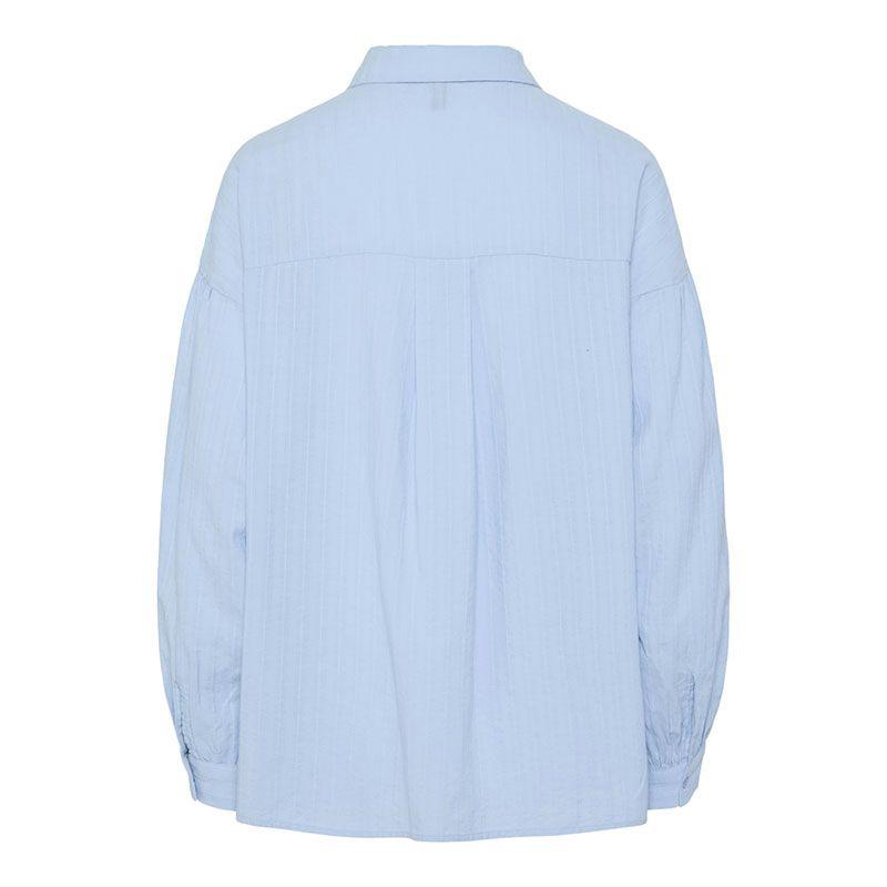 Chemise muna cashmere blue à rayures Femme PIECES