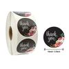 500 pezzi/rotolo 1 pollice Adesivi Grazie Adesivi Sigillo per Dolci Torte Biscotti Cartoni Animati Adesivi Ricompensa Bambini Fiori Matrimonio