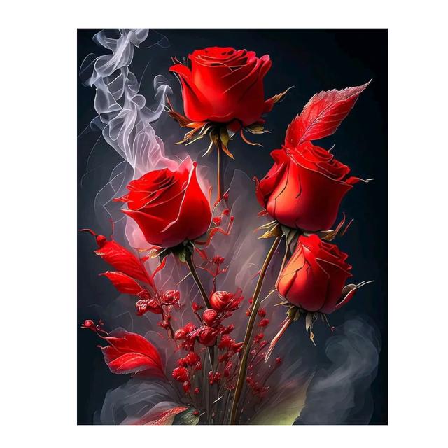 

DIY 5D алмазний живопис Барвисті квіти тюльпанів Новинка 2023 року Мозаїка Мистецтво Алмазна вишивка Набори для вишивки хрестиком Кристал Домашній декор U80 round 40x30cm сірий