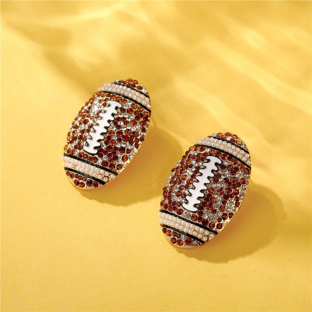 Oval Geometric Trendy Earrings For Women Alloy Plating Fashion Modern