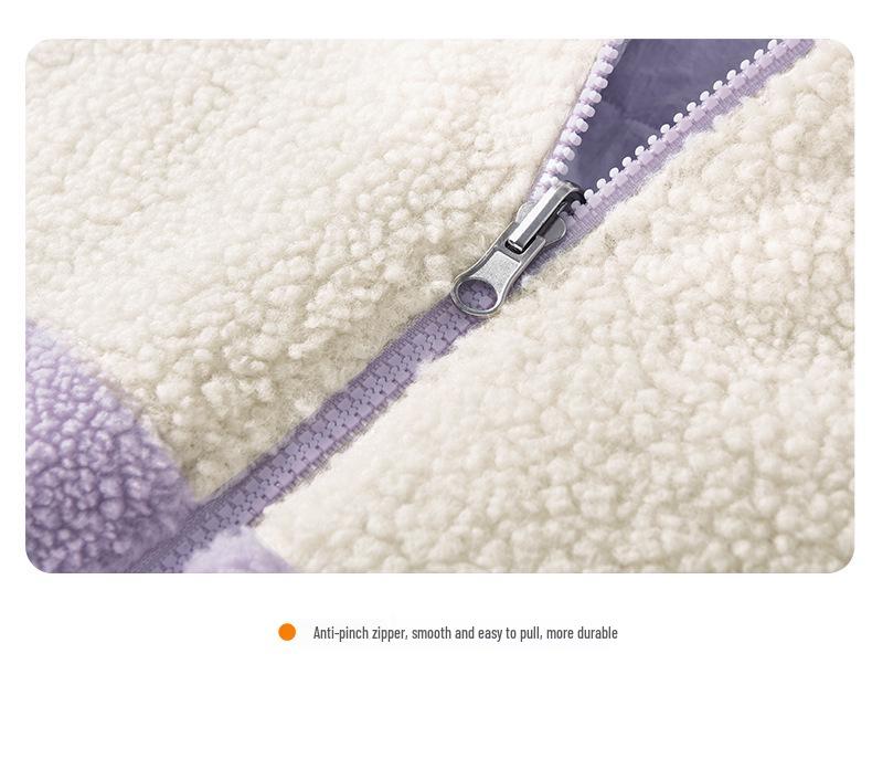 Unisex Reversible Lambswool Coat for Kids - Korean Style Winter Warmth, Double-Sided Wear, Trendy Autumn Fashion