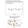 Floral Flowers Vine Wall Sticker Bedroom Home Decoration Living Room Skirting Removable Wallpaper Self-adhesive Stickers