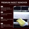 Premium Insect Remover Spray for Cars, Extra Strong Formula, 120ml, Fast Acting Bug Cleaner for Paint, Glass, Plastic, with Microfiber Cloth Included