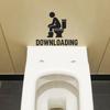 Funny Bathroom Quote Toilet Sticker Self Adhesive Wall Decal Home Decor