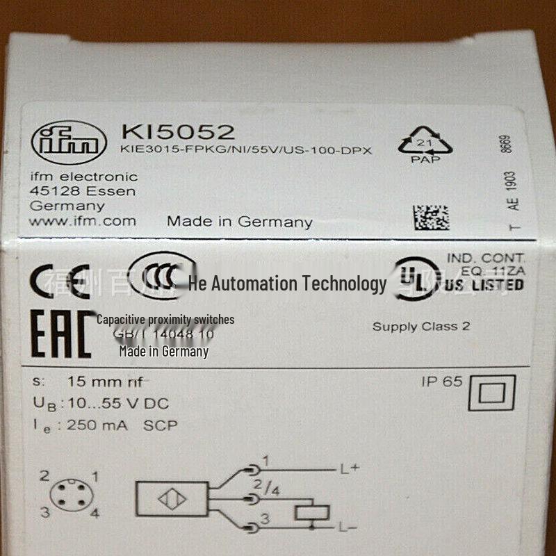 New Original IFM KI5052 Cap. Sensor Proximity Switch - In Stock! With Capacitive Sensor