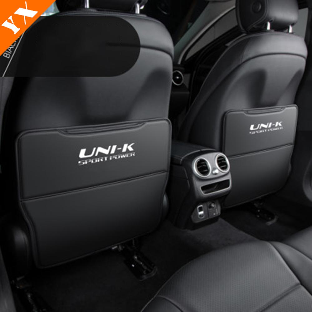 Leder Auto Sitz Hinten Anti Kick/staub/scratch Dekoration Schutz Abdeckung Für Changan UNIK UNI-K Zubehör