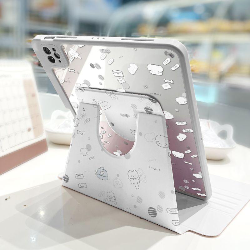 Rotating Stand Tablet Cover for IPad 10th Generation Case 2022 Pro 11 2nd 3rd 4th IPad 2017 2018 9.7inch 10th Funda Cute Cartoon
