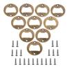 10pcs Bottle Opener Insert Screw 40mm Round Iron Corn Beer Open Antique Bronze Silver fit for Bar/Home/Restaurant/Kitchen/Pub