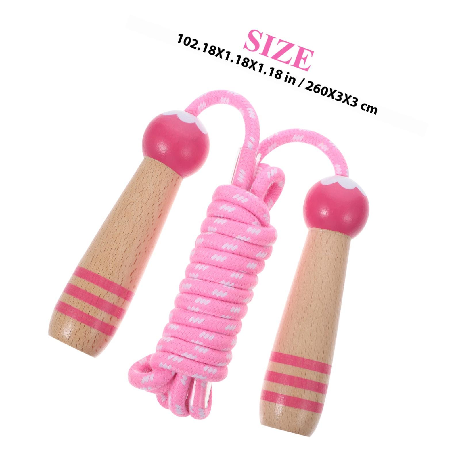 

Adjustable Jump Rope Wooden Handles Sturdy Skipping Ropes for Exercise Fitness Training Skipping Rope United States