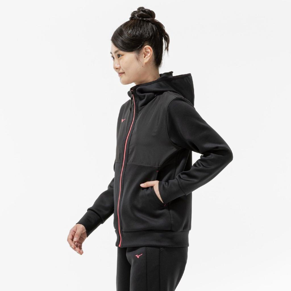 Mizuno Stretch Sweat Hoodie for Easy to Move 62MCC700 Women's Tennis, in, Black,