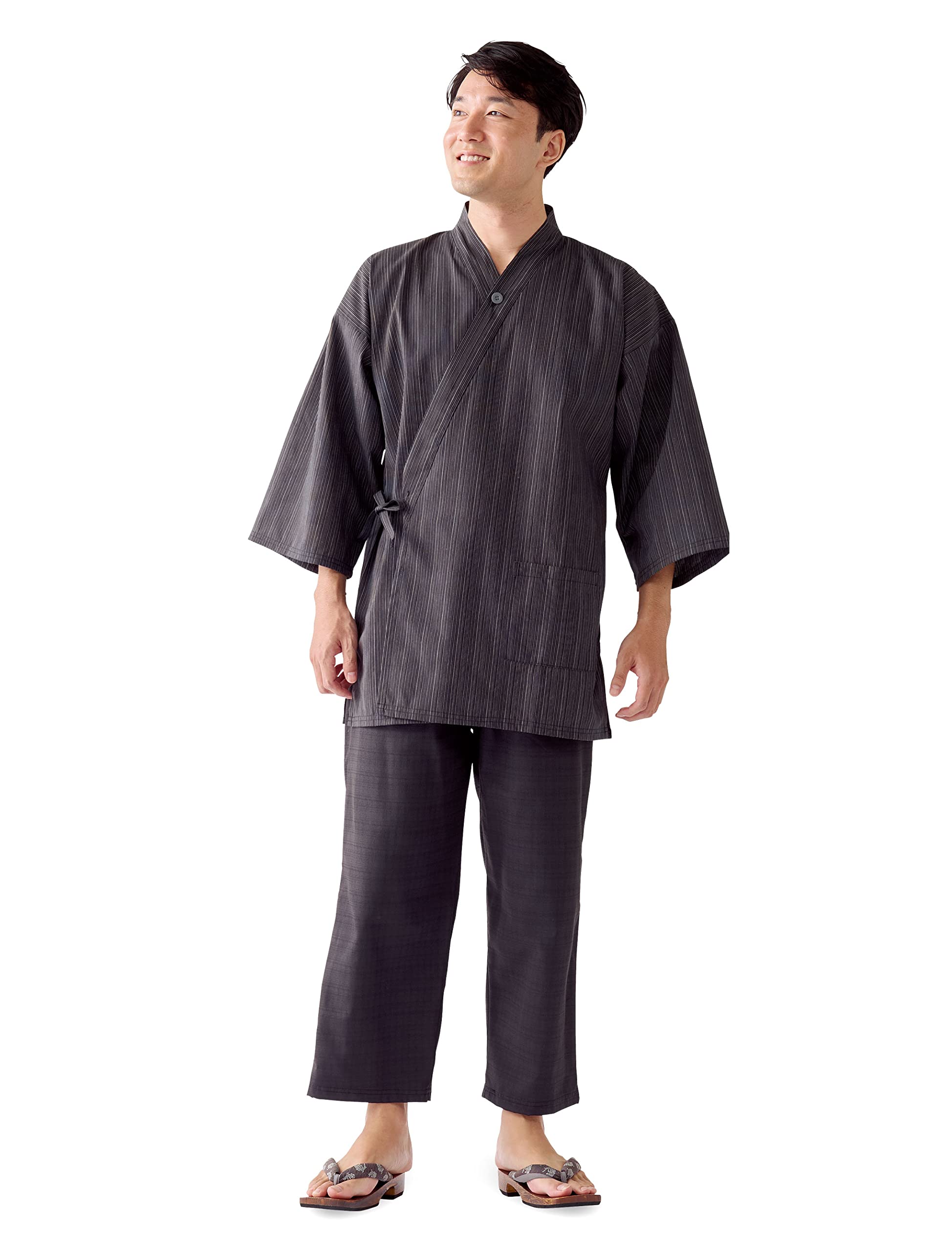 

[Коллекция трикотажа и полотенец] Самуэ в стиле Цумуги (Рабочая одежда) Набор из 5 (САМ-051) Черный, средний