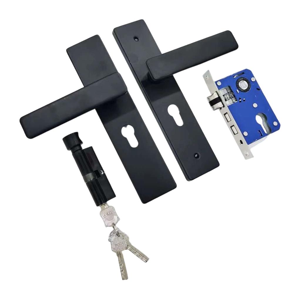 Elegant Door Handle Door Handle Lock Easy Installation Large Knob Design Locking Mechanism Sophisticated Touch