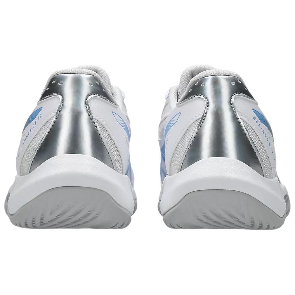 Asics Gel-Rocket 12 Comfortable Durable Supportive Breathable Volleyball Shoes Women Shoes White Gray 1072A119-105